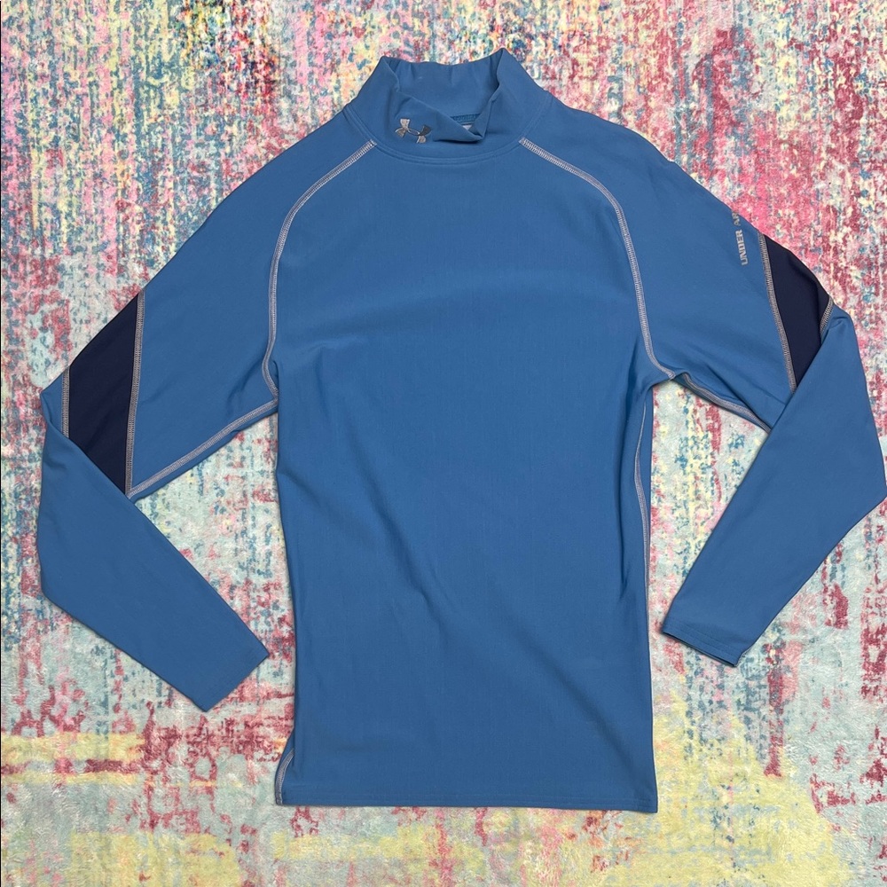 🛼Under Armour Men's Blue Long Sleeve Rash Guard